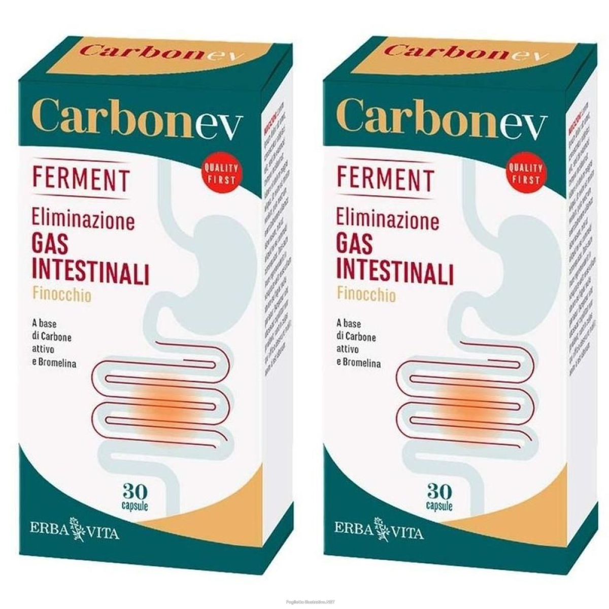 Acquista Online erba vita carbonev ferment capsule 2x15 g e Cerca l'offerta più bassa