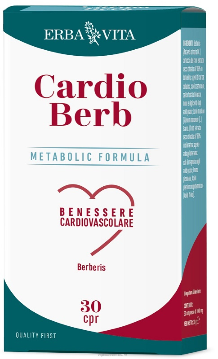 Acquista Online erba vita cardio berb integratore per il benessere cardiovascolare 30 compresse e Cerca l'offerta più bassa
