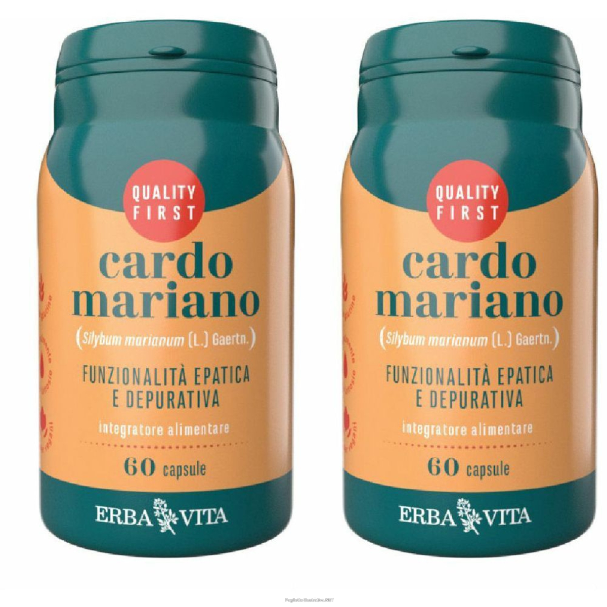 Acquista Online erba vita cardo mariano set da 2 2x30 g capsule e Cerca l'offerta più bassa