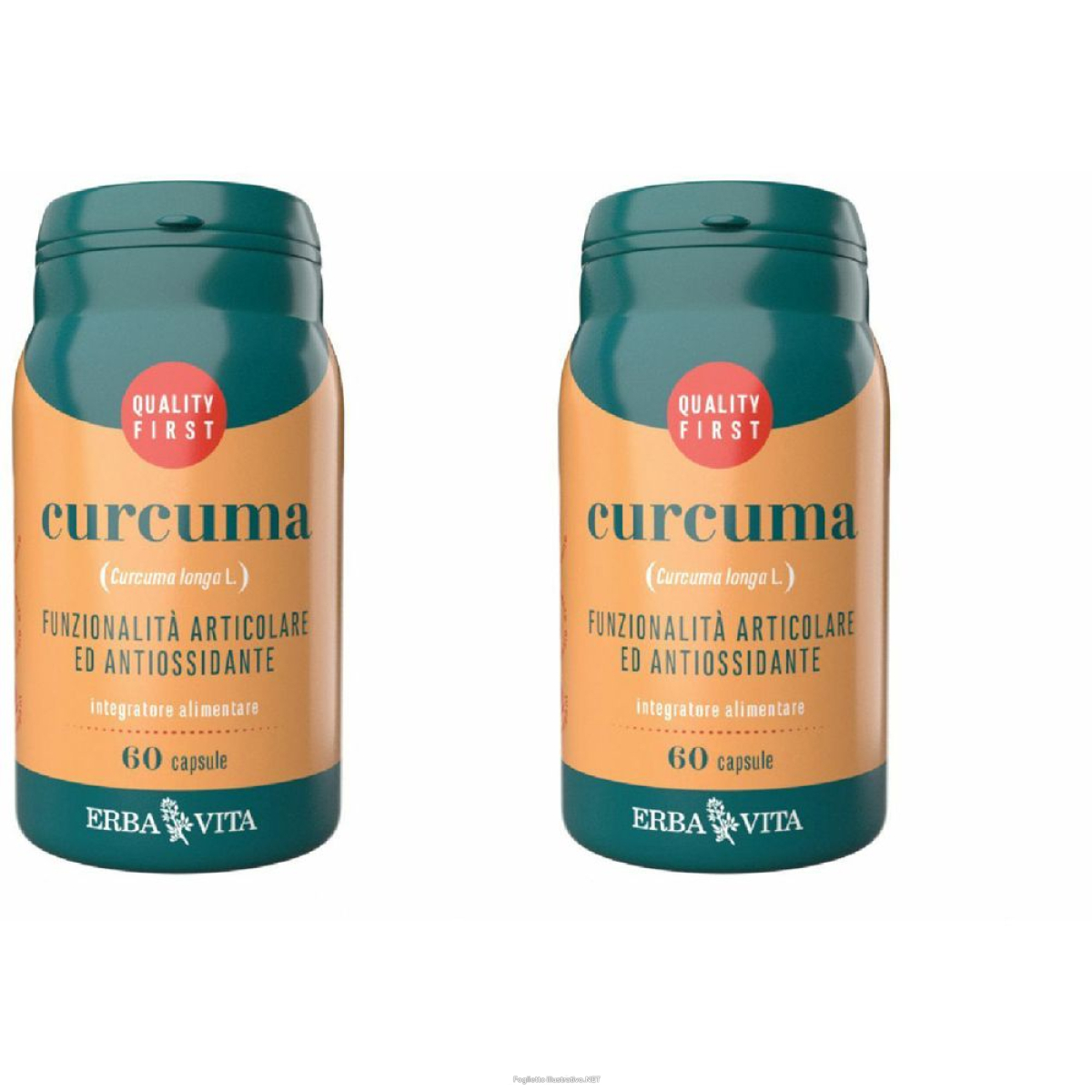 Acquista Online erba vita curcuma set da 2 2x33 g capsule e Cerca l'offerta più bassa