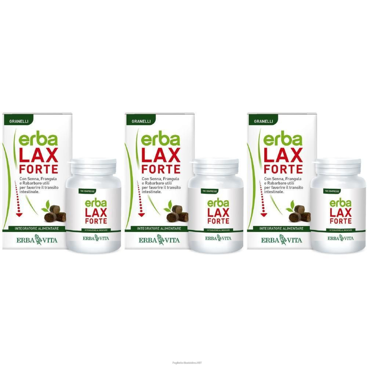 Acquista Online erba vita erbalax forte granelli 3x30 g granuli e Cerca l'offerta più bassa
