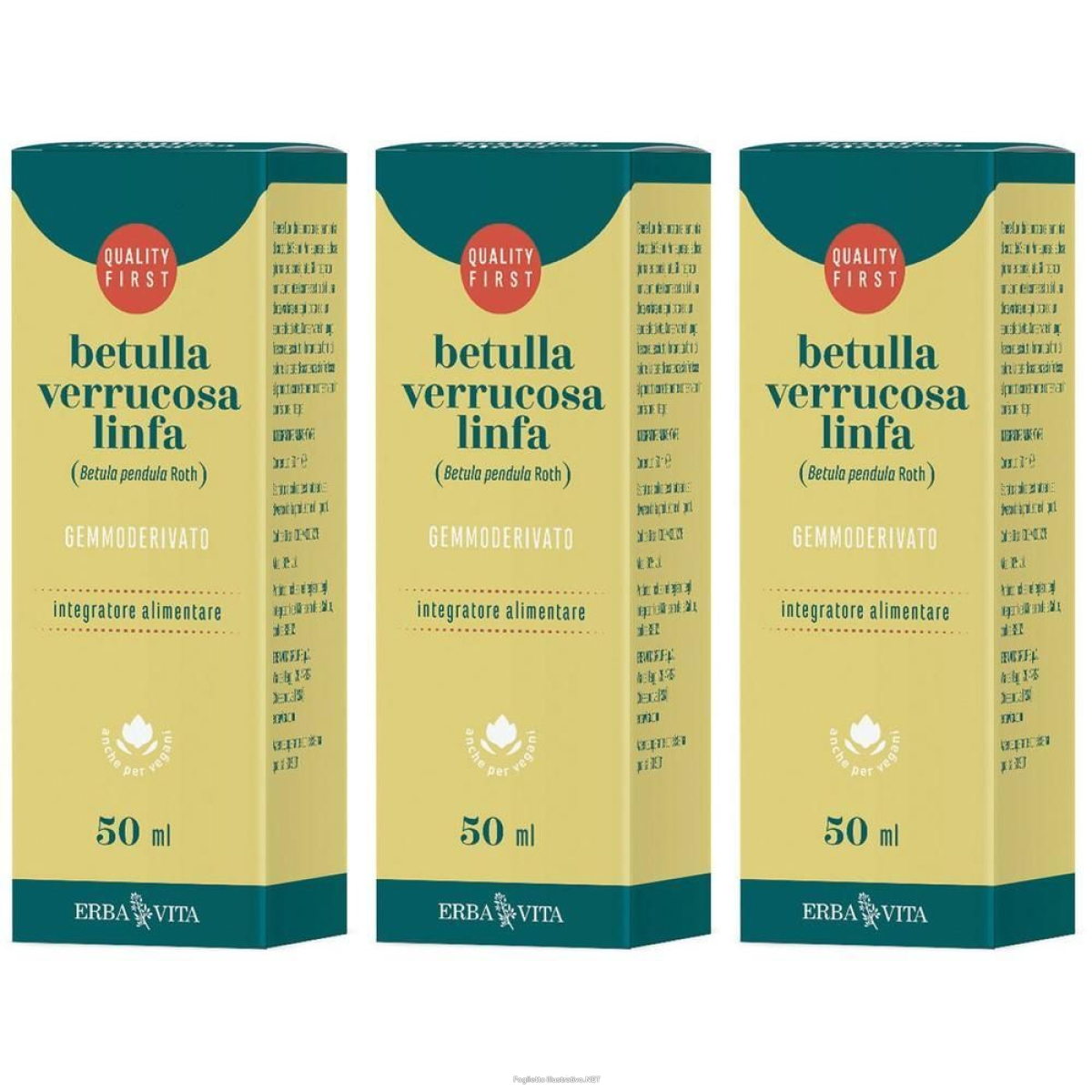 Acquista Online erba vita gemmoderivato betulla linfa 3x50 ml e Cerca l'offerta più bassa