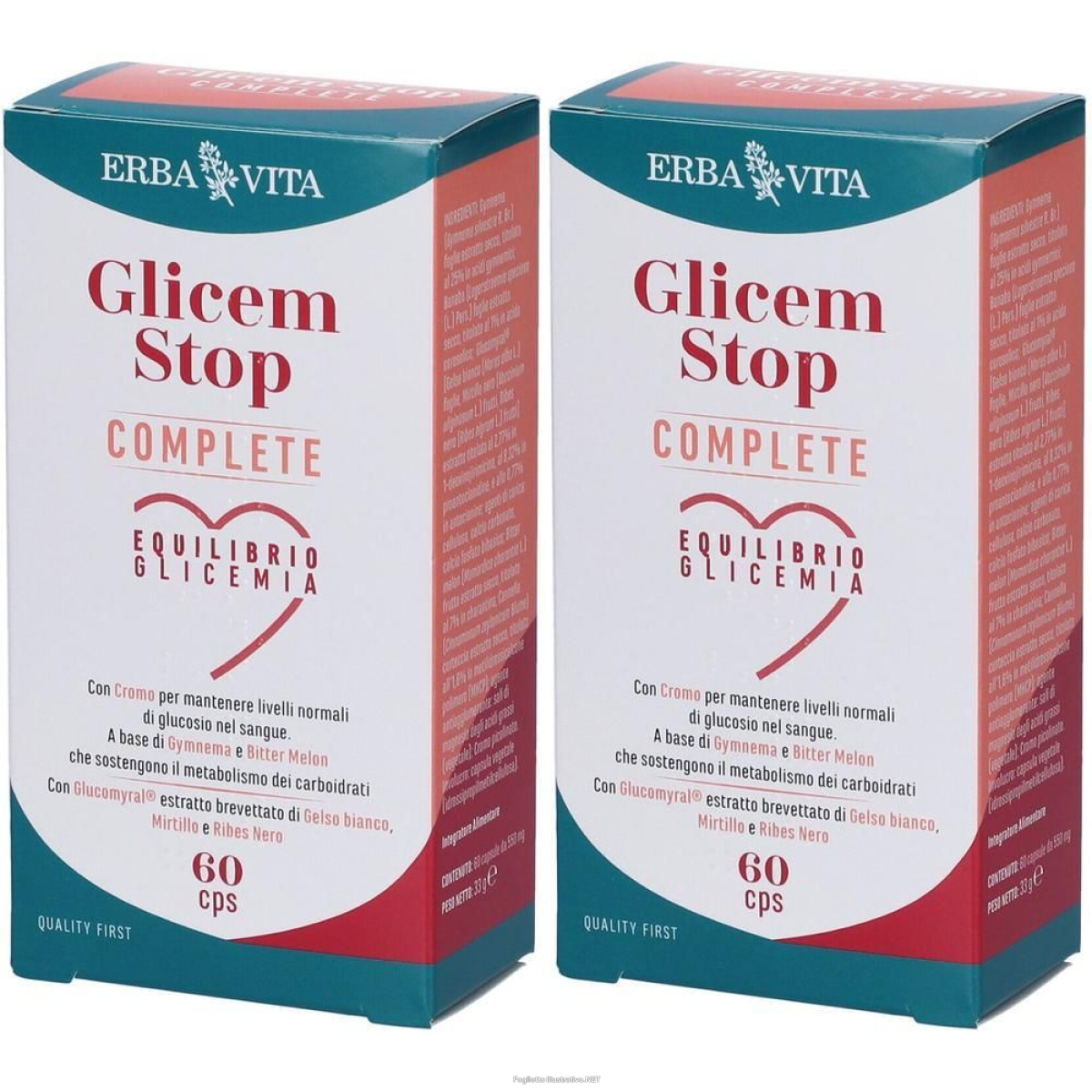 Acquista Online erba vita glicem stop capsule 2x33 g e Cerca l'offerta più bassa