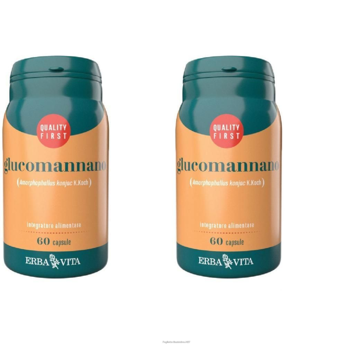 Acquista Online erba vita glucomannano 2x36 g capsule e Cerca l'offerta più bassa