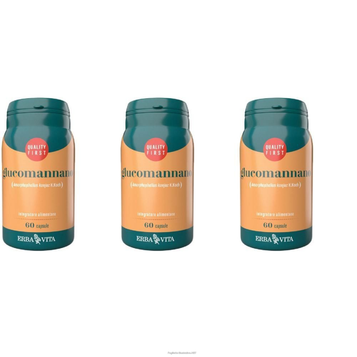 Acquista Online erba vita glucomannano 3x36 g capsule e Cerca l'offerta più bassa