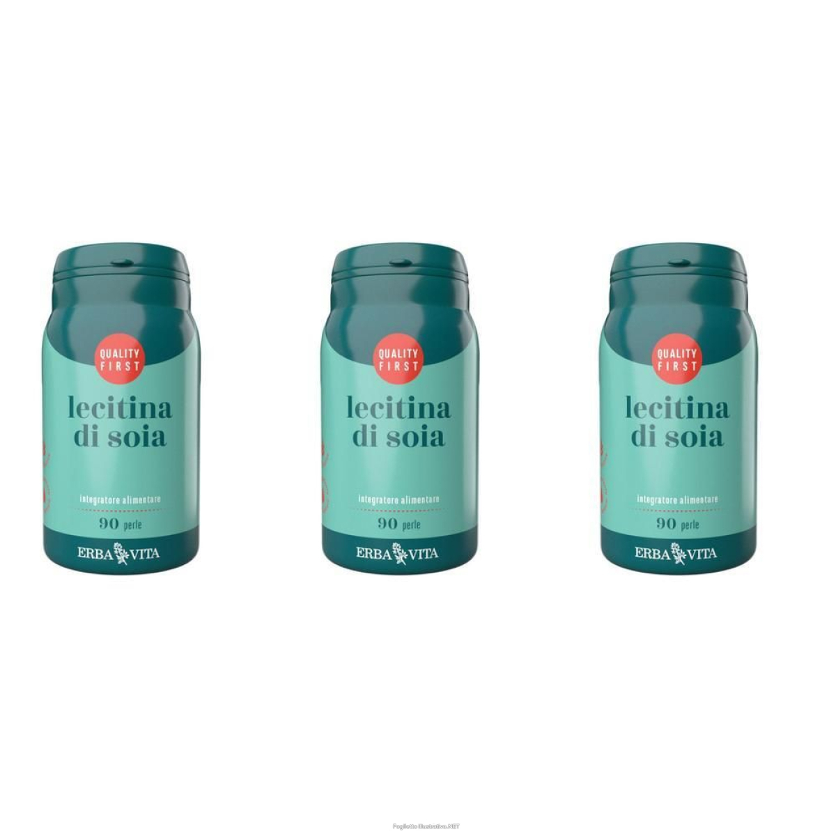 Acquista Online erba vita lecitina di soia perle 3x72 g e Cerca l'offerta più bassa