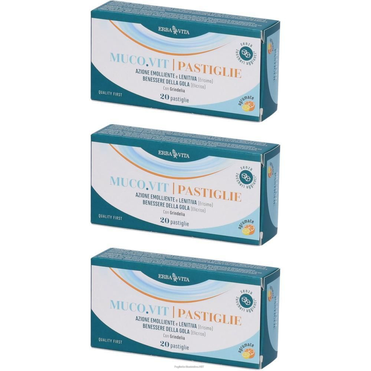 Acquista Online erba vita muco.vit pastiglie agrumate 3x90 g caramelle e Cerca l'offerta più bassa