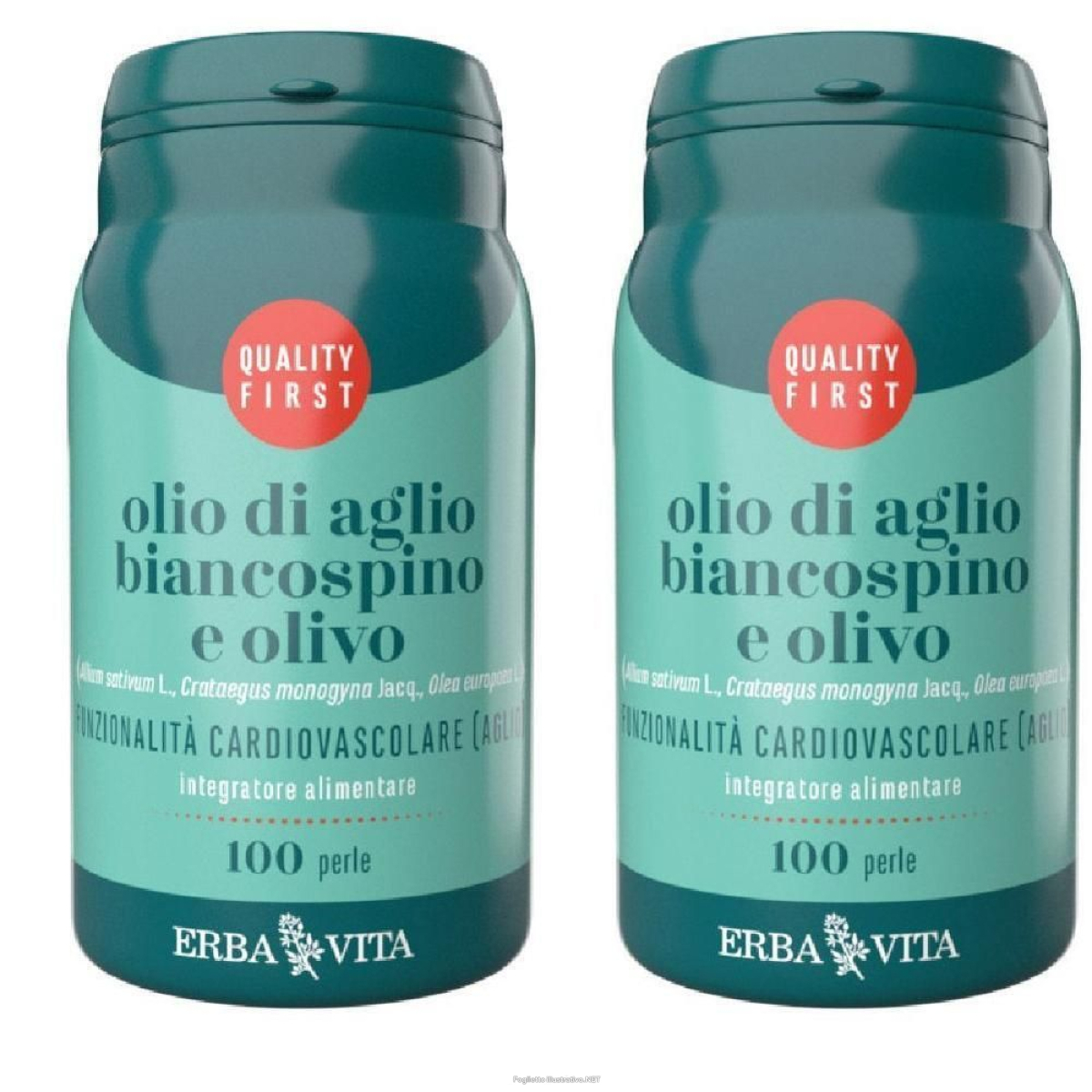 Acquista Online erba vita olio di aglio biancospino e olivo 2x71,5 g perle e Cerca l'offerta più bassa