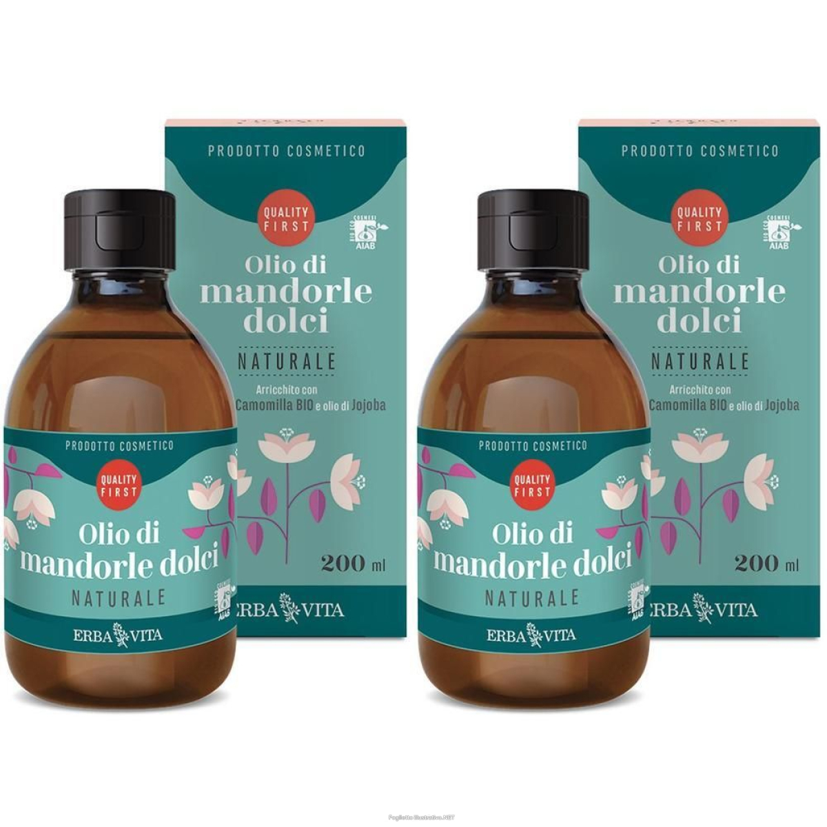 Acquista Online erba vita olio di mandorle dolci per la pelle 2x200 ml soluzione e Cerca l'offerta più bassa