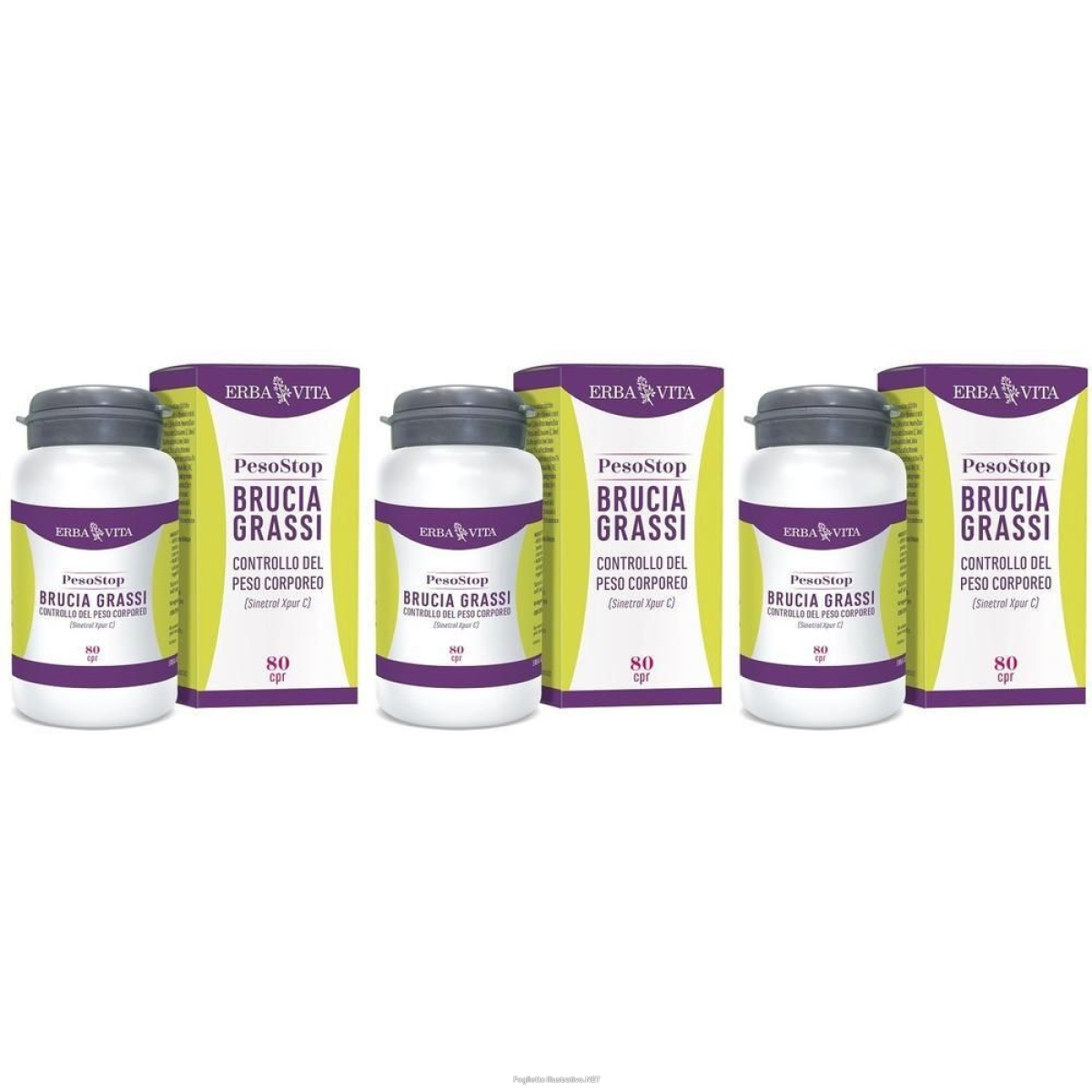 Acquista Online erba vita pesostop brucia grassi compresse 3x80 g e Cerca l'offerta più bassa