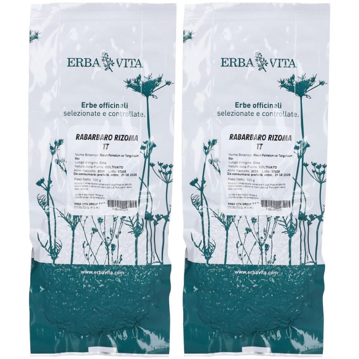Acquista Online Erba vita rabarbaro taglio tisana rizoma 2x100 g e Cerca l'offerta più bassa