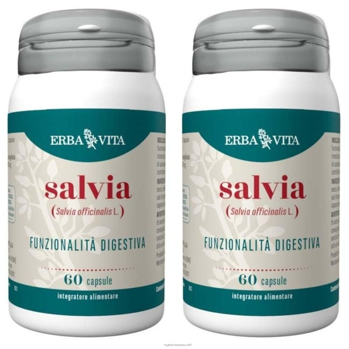 Acquista Online erba vita salvia capsule 2x30 g e Cerca l'offerta più bassa
