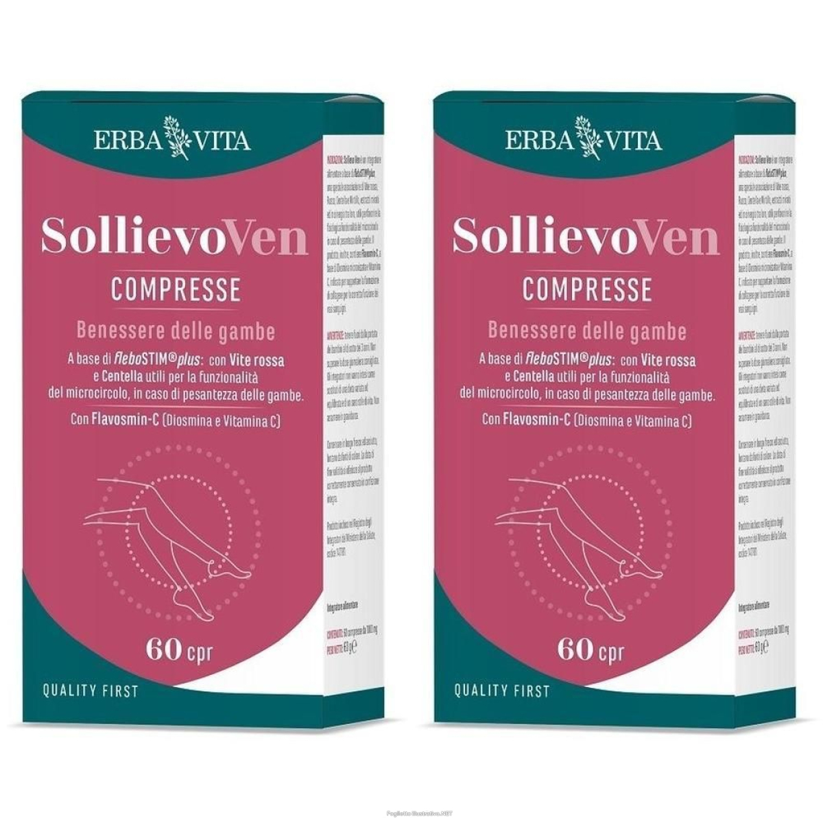 Acquista Online erba vita sollievo ven compresse 2x60 g e Cerca l'offerta più bassa