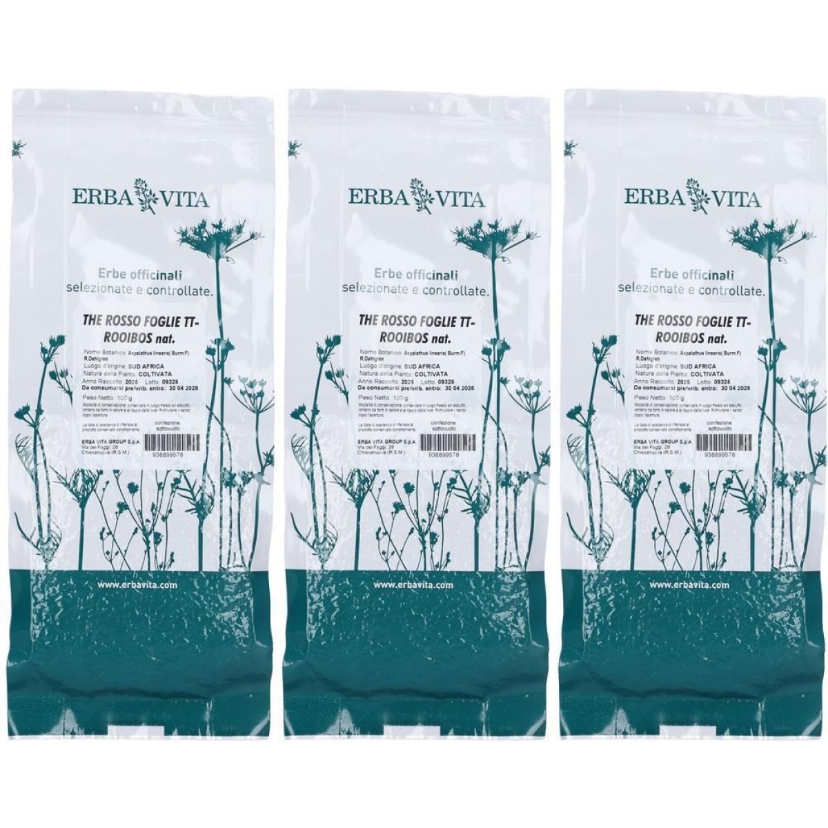 Acquista Online Erba vita the rosso taglio tisana foglie 3x100 g tè e Cerca l'offerta più bassa