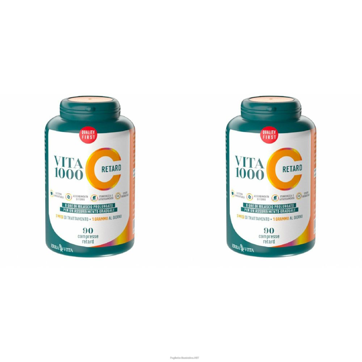 Acquista Online erba vita vita 1000 c retard set da 2 2x90 pz compresse e Cerca l'offerta più bassa