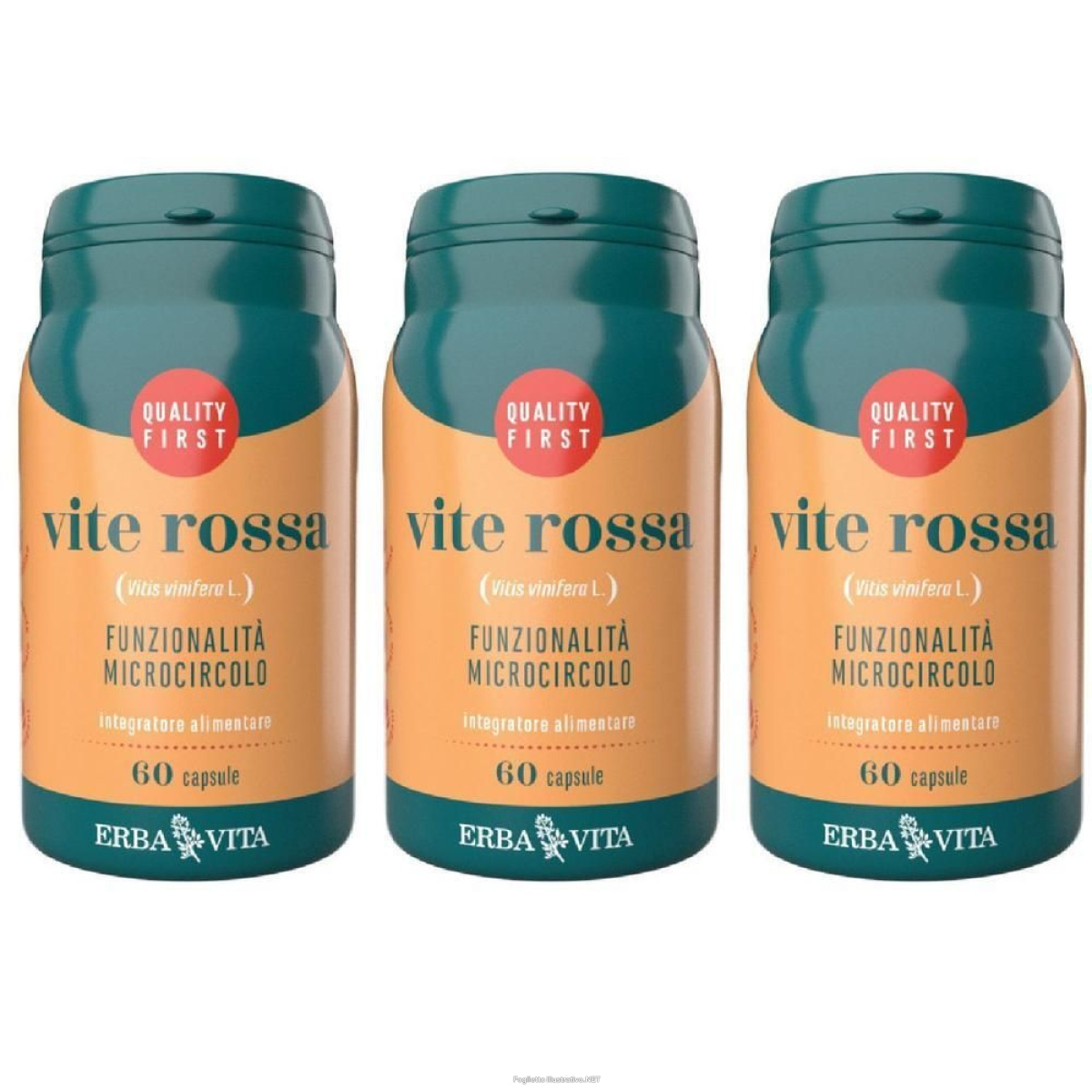 Acquista Online erba vita vite rossa 3x30 g capsule e Cerca l'offerta più bassa