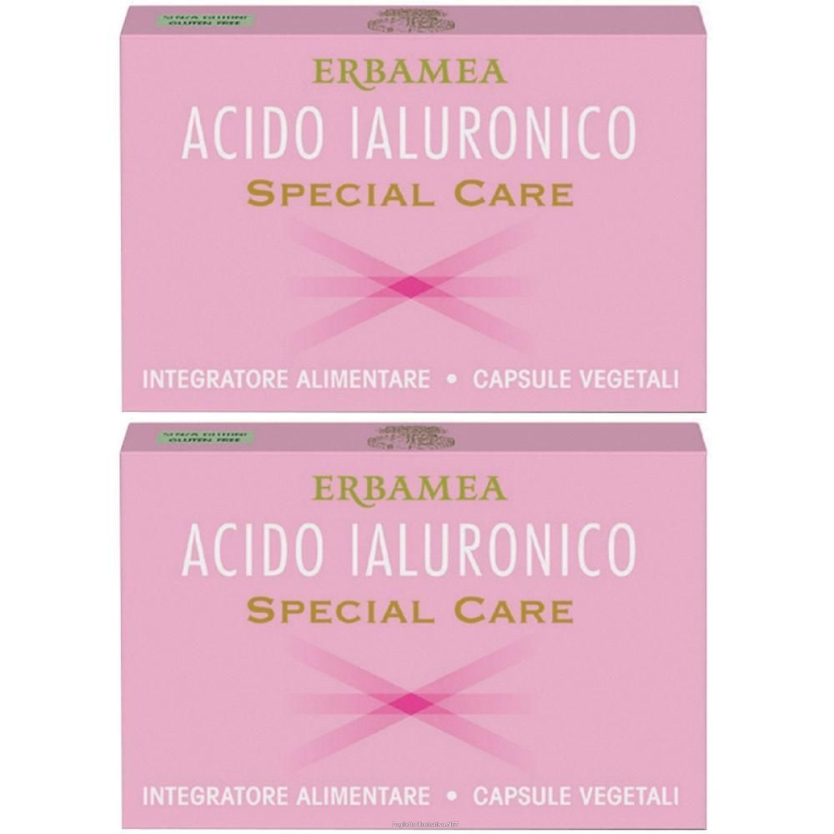 Acquista Online erbamea acido ialuronico special care capsule vegetali 2x12 g e Cerca l'offerta più bassa