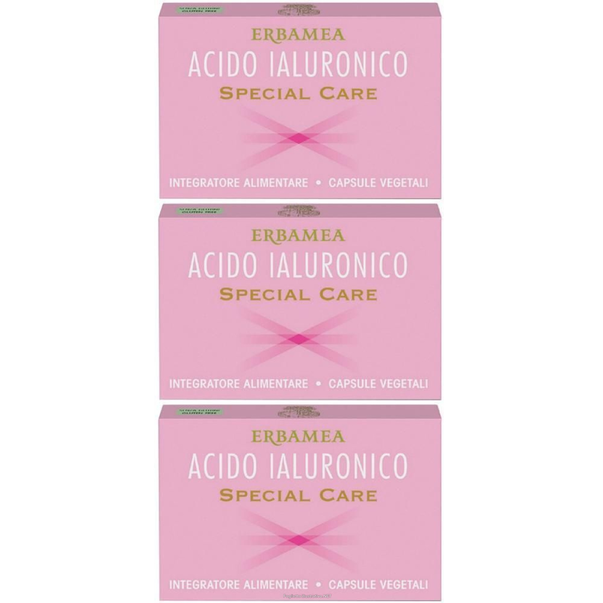 Acquista Online erbamea acido ialuronico special care capsule vegetali 3x12 g e Cerca l'offerta più bassa