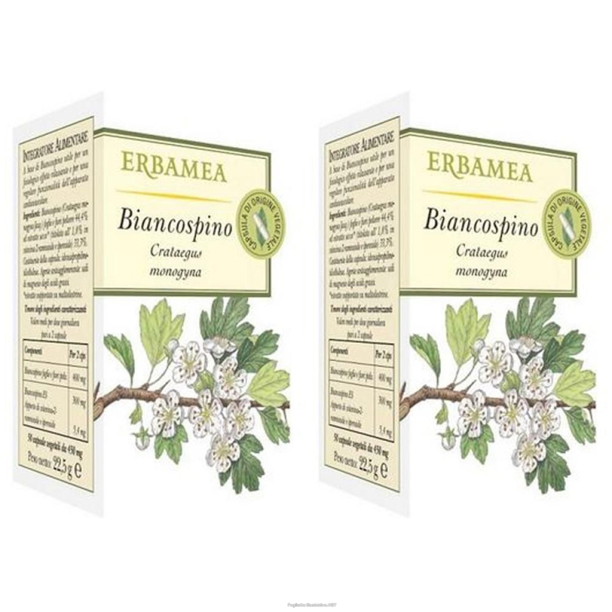 Acquista Online erbamea biancospino opercoli 2x22,5 g capsule e Cerca l'offerta più bassa