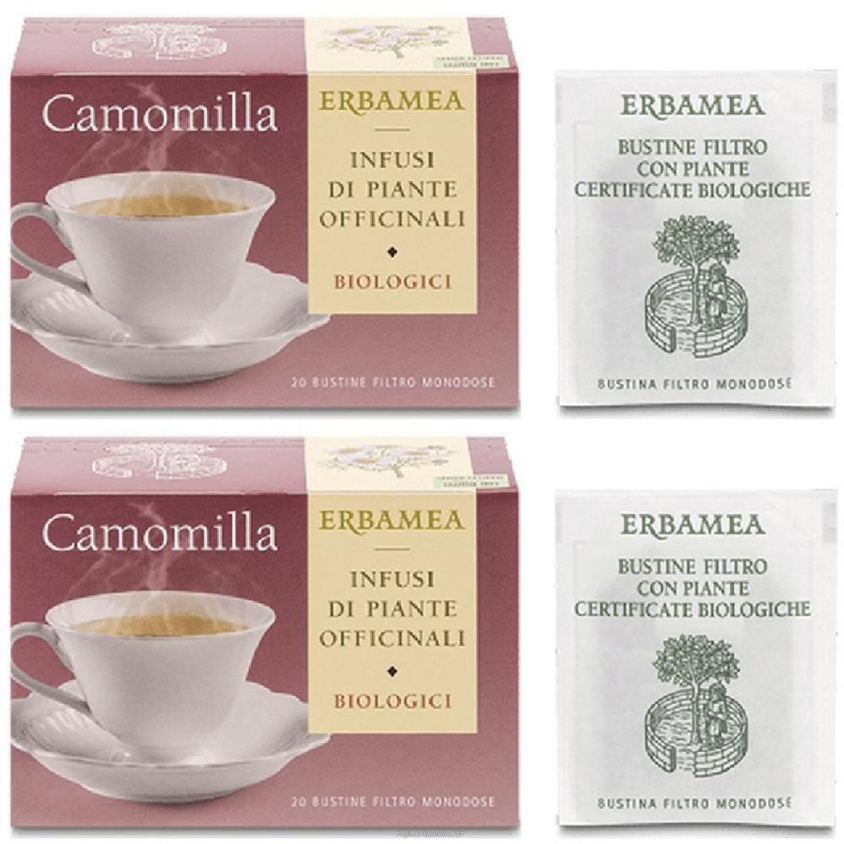 Acquista Online erbamea camomilla bustine filtro 2x20 pz filtro e Cerca l'offerta più bassa