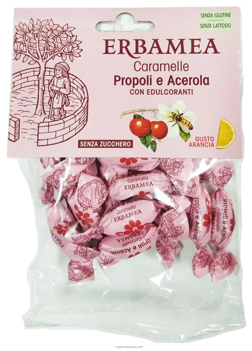 Acquista Online erbamea - caramelle propoli e acerola gusto arancia confezione 50 gr e Cerca l'offerta più bassa