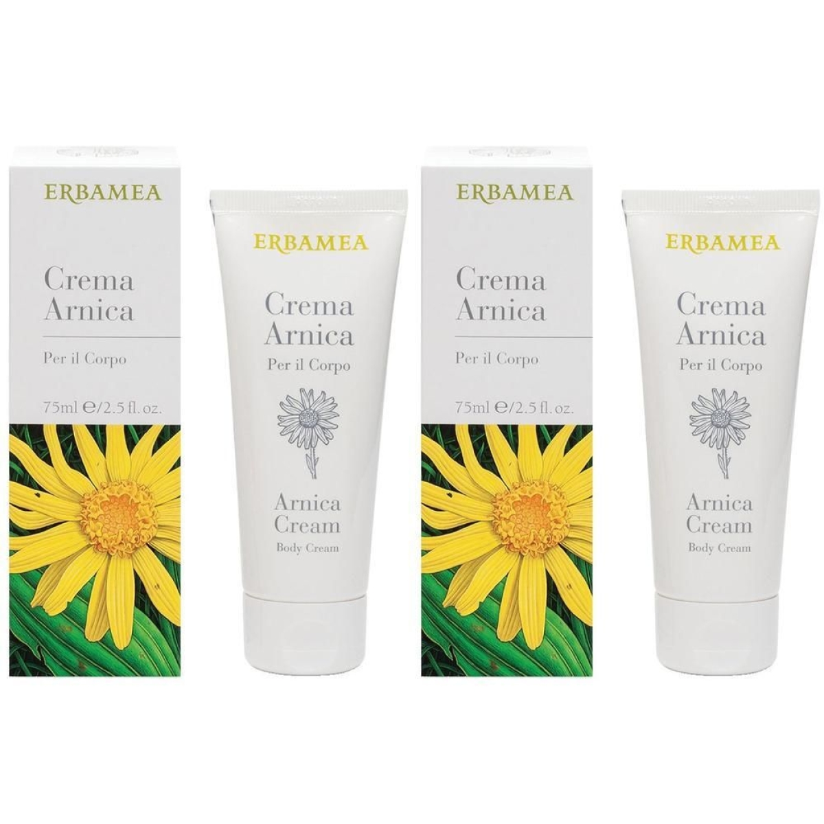 Acquista Online Erbamea crema arnica 2x75 ml e Cerca l'offerta più bassa