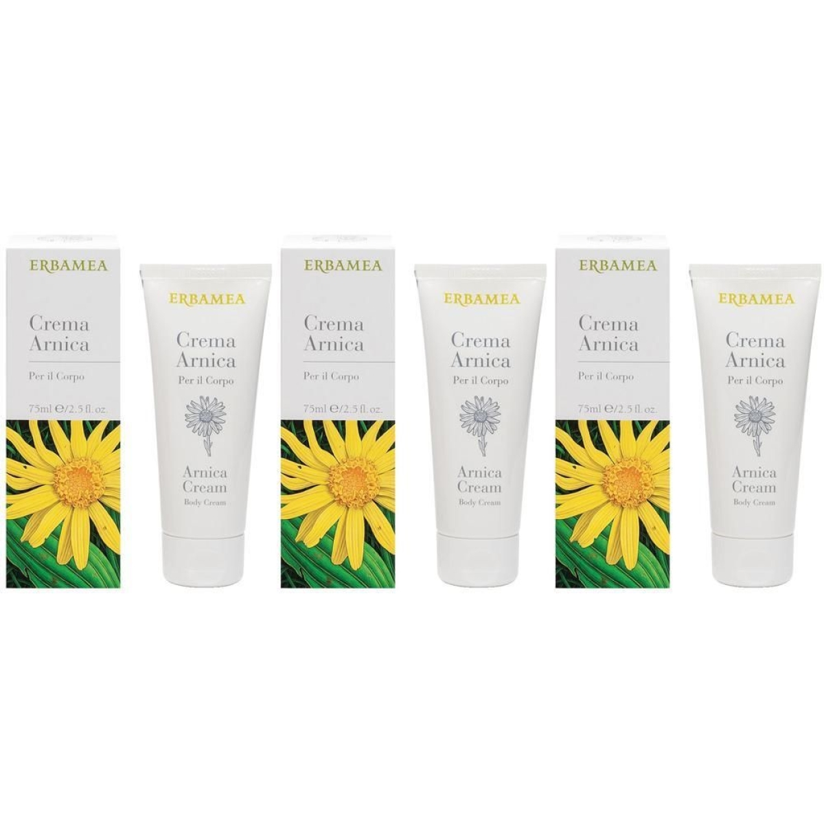 Acquista Online Erbamea crema arnica 3x75 ml e Cerca l'offerta più bassa