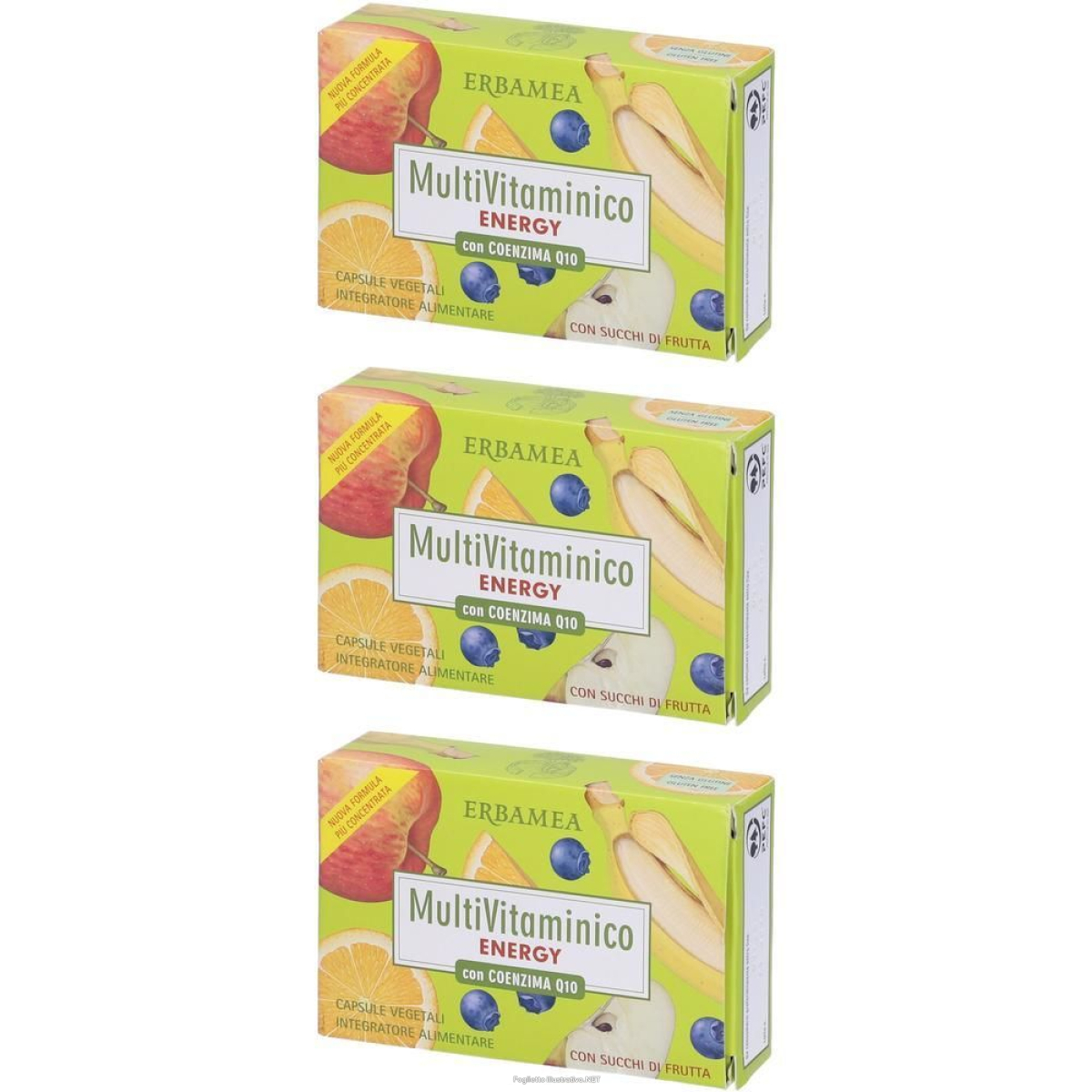 Acquista Online erbamea multivitaminico energia con coenzima q10 compresse 3x12,6 g co e Cerca l'offerta più bassa