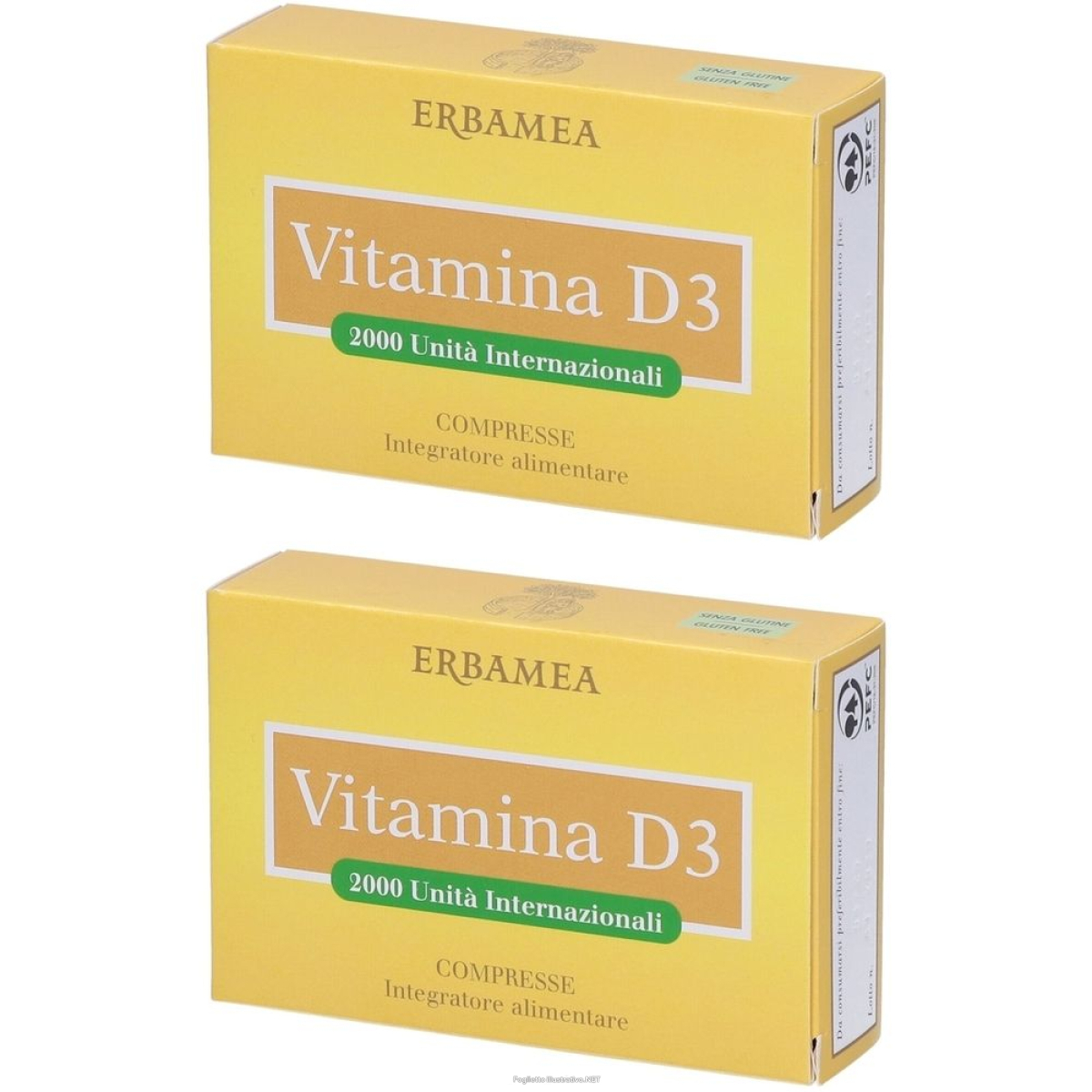 Acquista Online erbamea vitamina d3 compresse set da 2 2x90 pz masticabili e Cerca l'offerta più bassa
