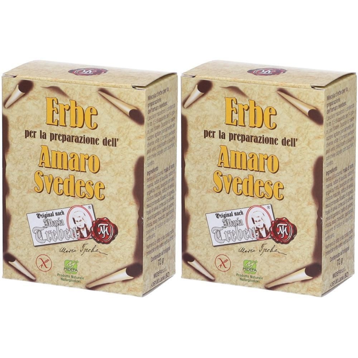 Acquista Online Erbe per la preparazione dell' amaro svedese maria treben 2x72 g e Cerca l'offerta più bassa