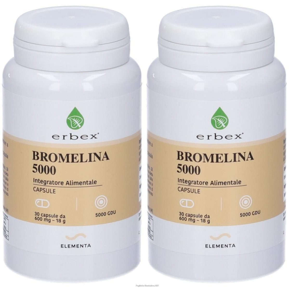 Acquista Online erbex bromelina 5000 capsule 2x18 g e Cerca l'offerta più bassa