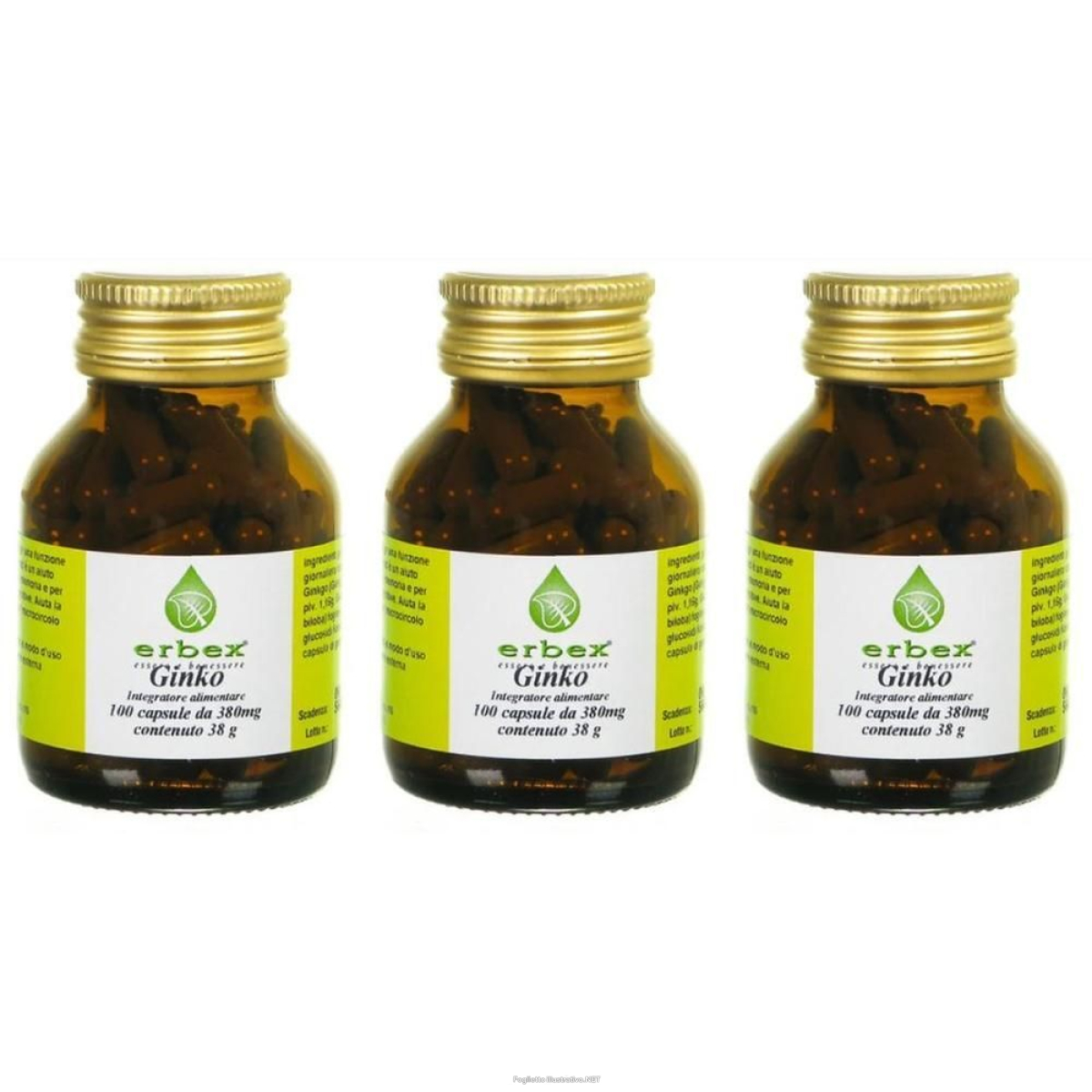 Acquista Online erbex ginkgo biloba capsule 3x38 g e Cerca l'offerta più bassa