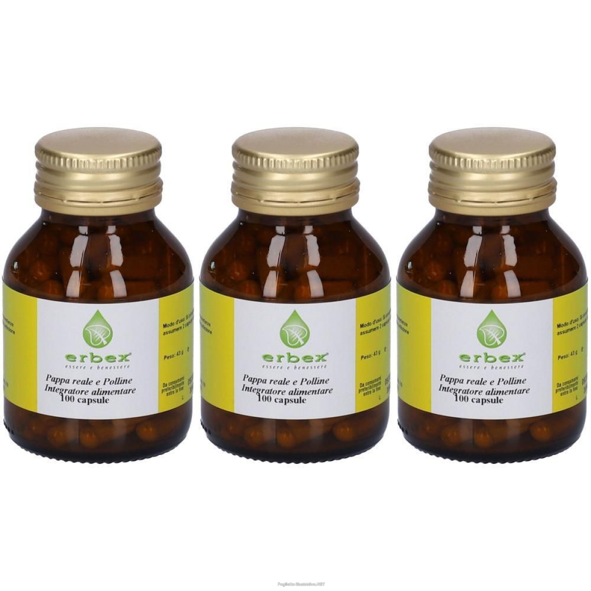 Acquista Online erbex pappa reale polline capsule 3x43 g e Cerca l'offerta più bassa