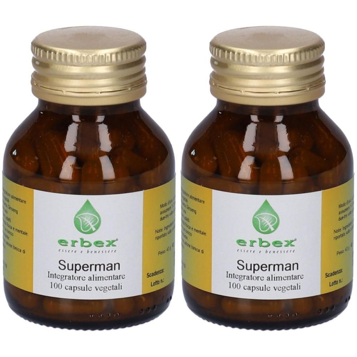 Acquista Online Erbex superman capsule 2x43 g compresse e Cerca l'offerta più bassa