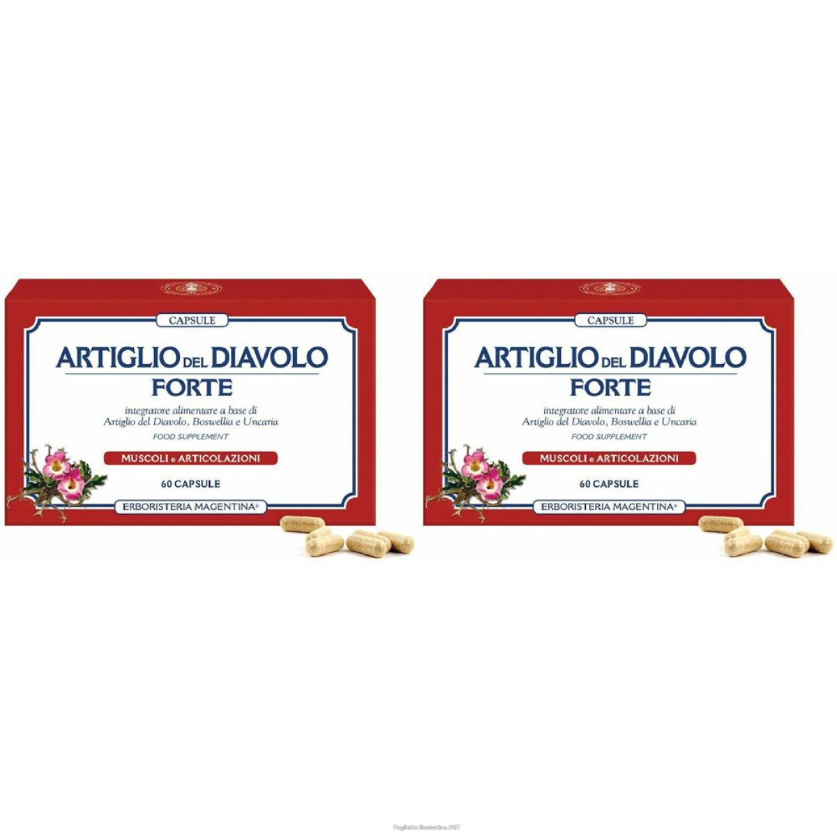 Acquista Online erboristeria magentina® capsule artiglio del diavolo forte set da 2 2x e Cerca l'offerta più bassa