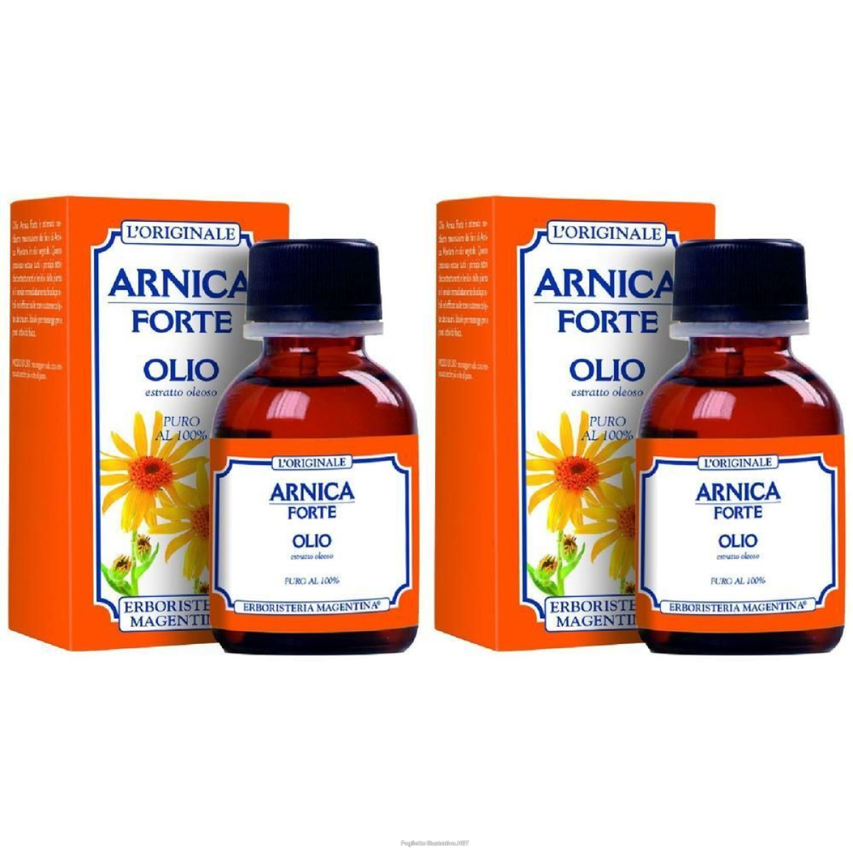 Acquista Online erboristeria magentina olio puro 100% arnica forte 2x50 ml e Cerca l'offerta più bassa
