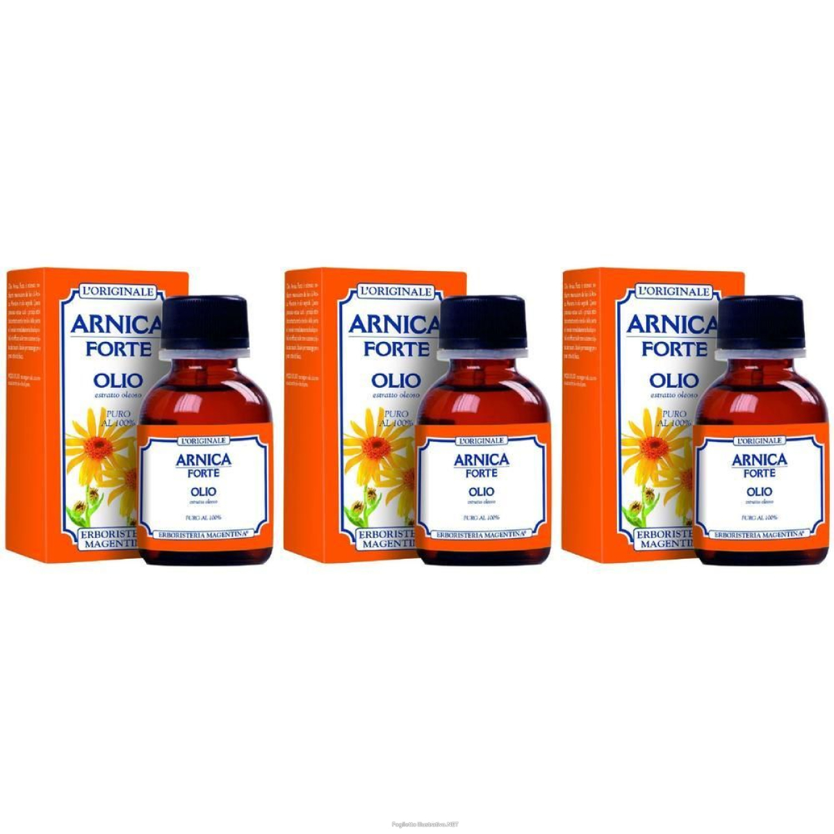 Acquista Online erboristeria magentina olio puro 100% arnica forte 3x50 ml e Cerca l'offerta più bassa