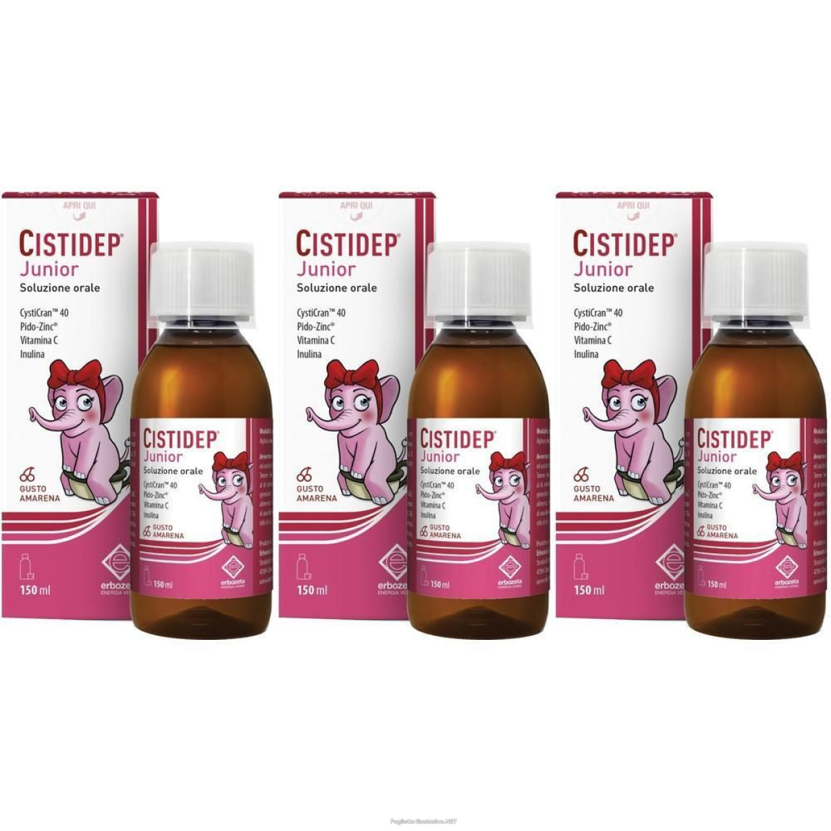 Acquista Online erbozeta cistidep junior soluzione orale 3x150 ml orale e Cerca l'offerta più bassa