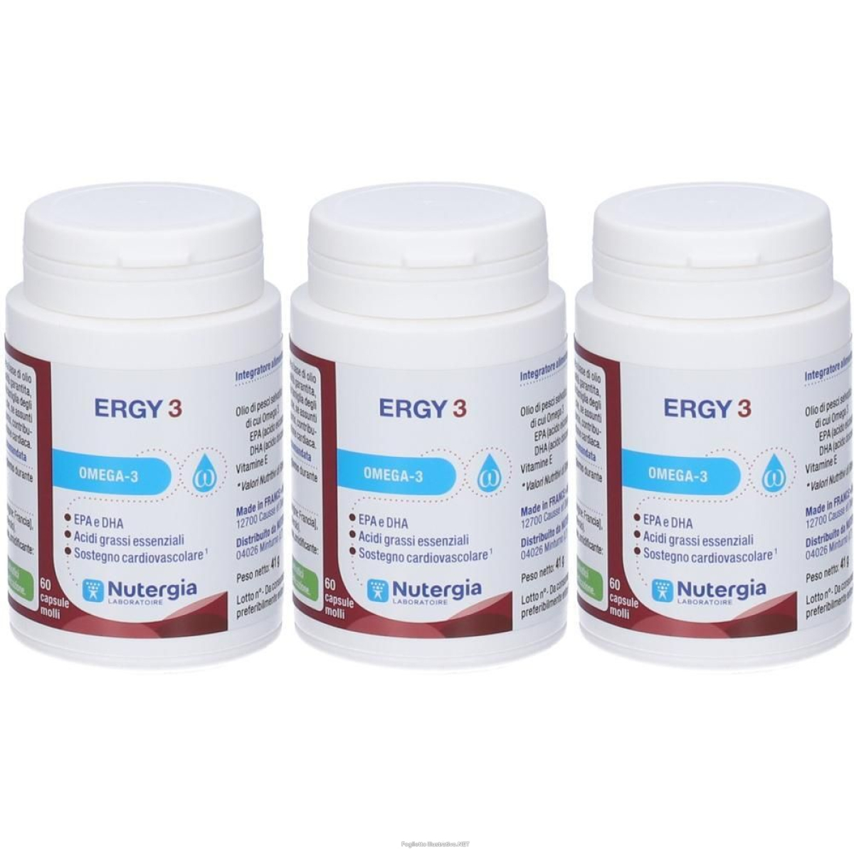 Acquista Online ergy 3 60 capsule 3x41 g e Cerca l'offerta più bassa