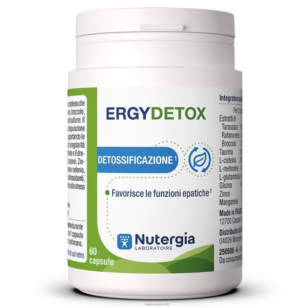 Acquista Online ergydetox detossificazione integratore per favorire le funzioni epatiche 60 capsule e Cerca l'offerta più bassa