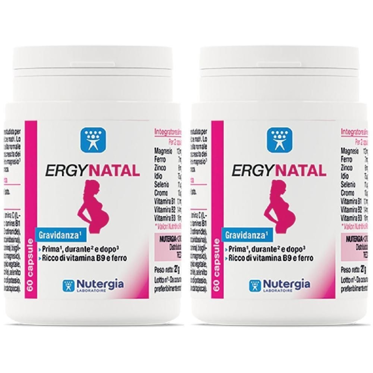 Acquista Online Ergynatal 60 Capsule 2x60 Pezzi e Cerca l'offerta più bassa