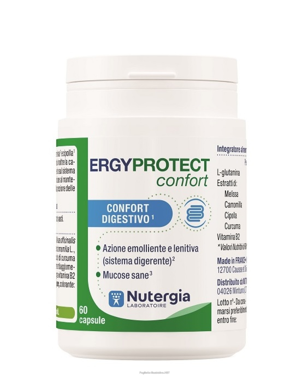 Acquista Online ergyprotect confort integratore emolliente e lenitivo per la funzione digestiva 60 capsule e Cerca l'offerta più bassa