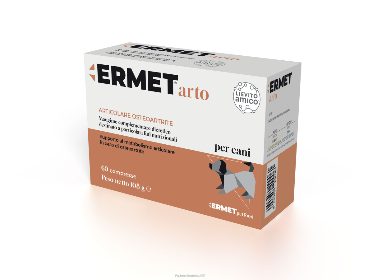 Acquista Online ermet arto osteoartrite cane 60 compresse e Cerca l'offerta più bassa