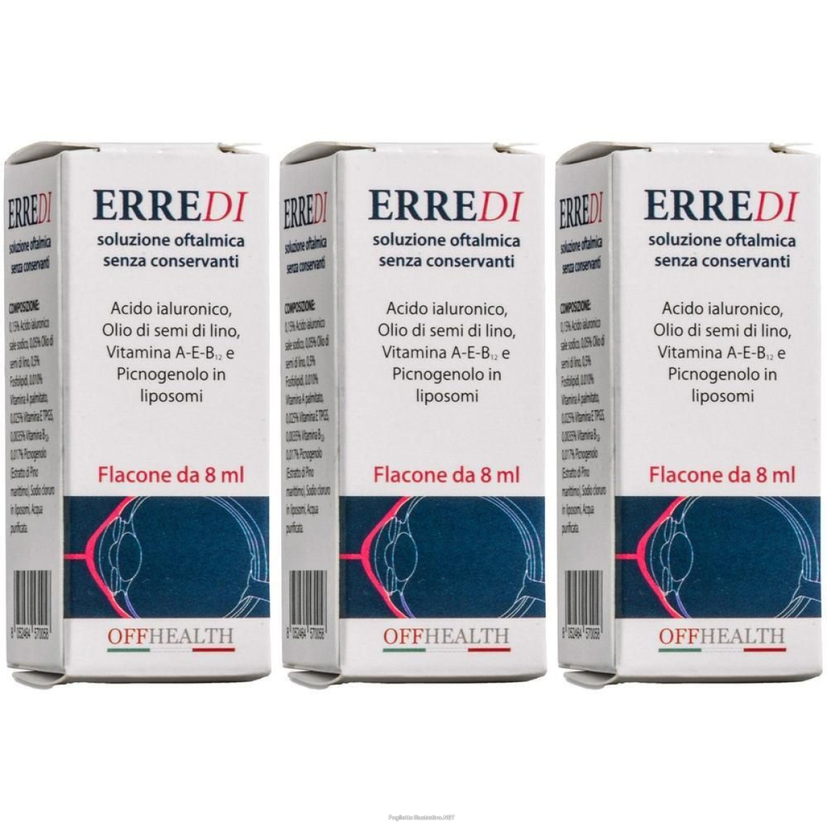 Acquista Online erredi soluzione oftalmica senza conservanti 8 ml 3x8 ml e Cerca l'offerta più bassa