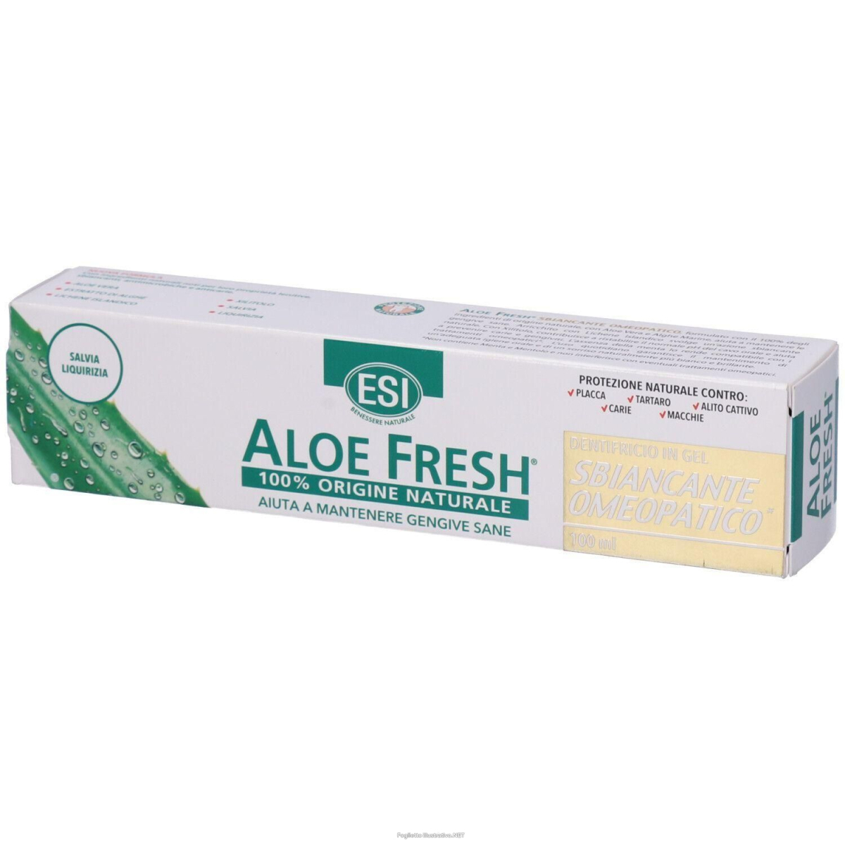 Acquista Online esi aloe fresh sbiancante 100 ml 4x100 ml e Cerca l'offerta più bassa