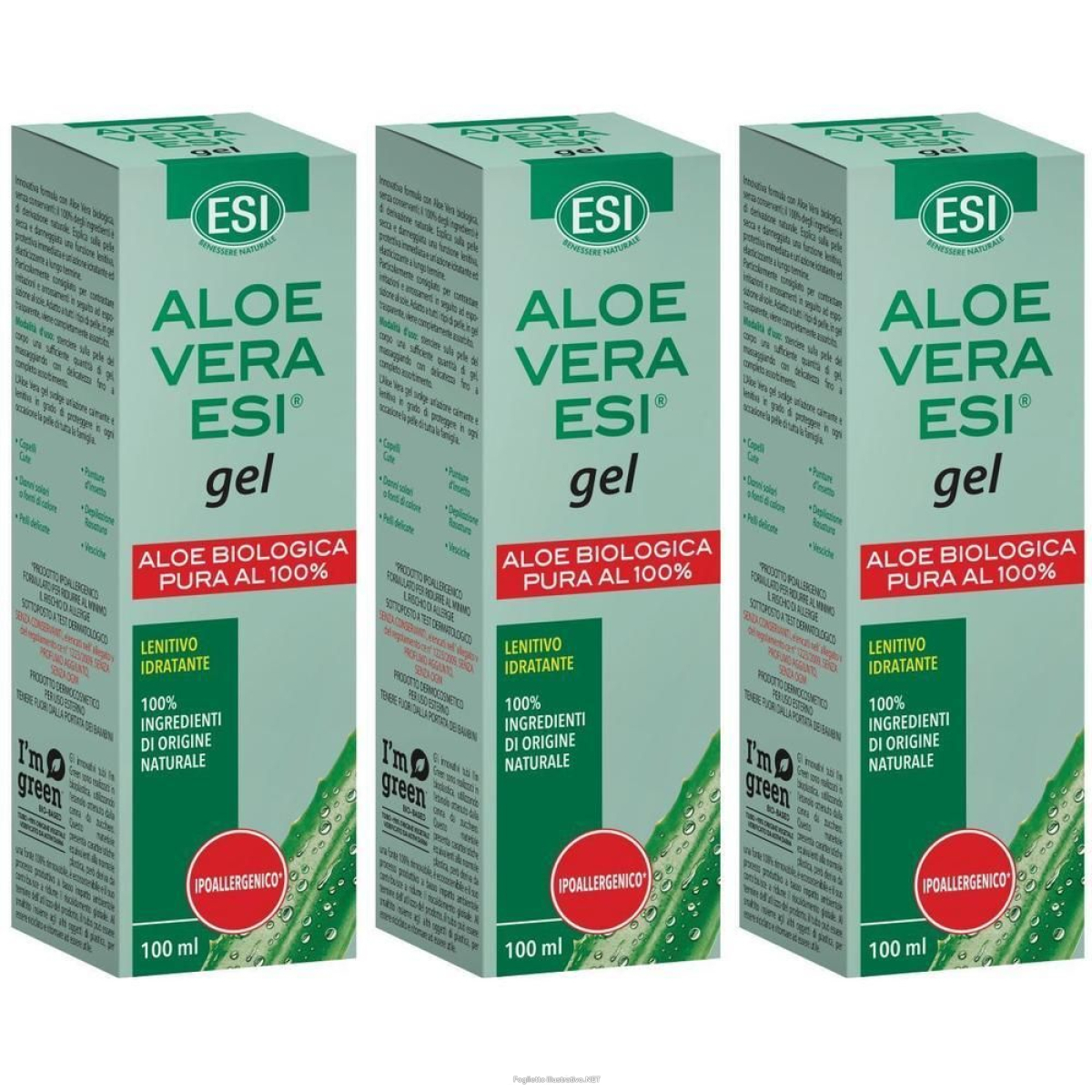 Acquista Online esi aloe gel puro 100 ml 3x100 ml e Cerca l'offerta più bassa