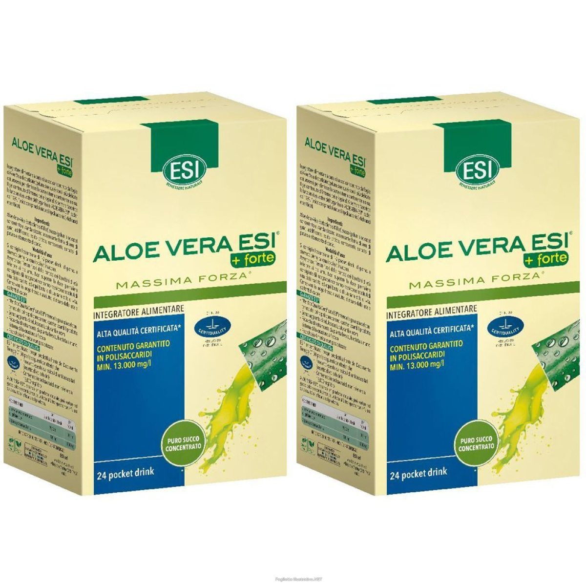 Acquista Online esi aloe vera +forte set da 2 2x480 ml soluzione orale e Cerca l'offerta più bassa