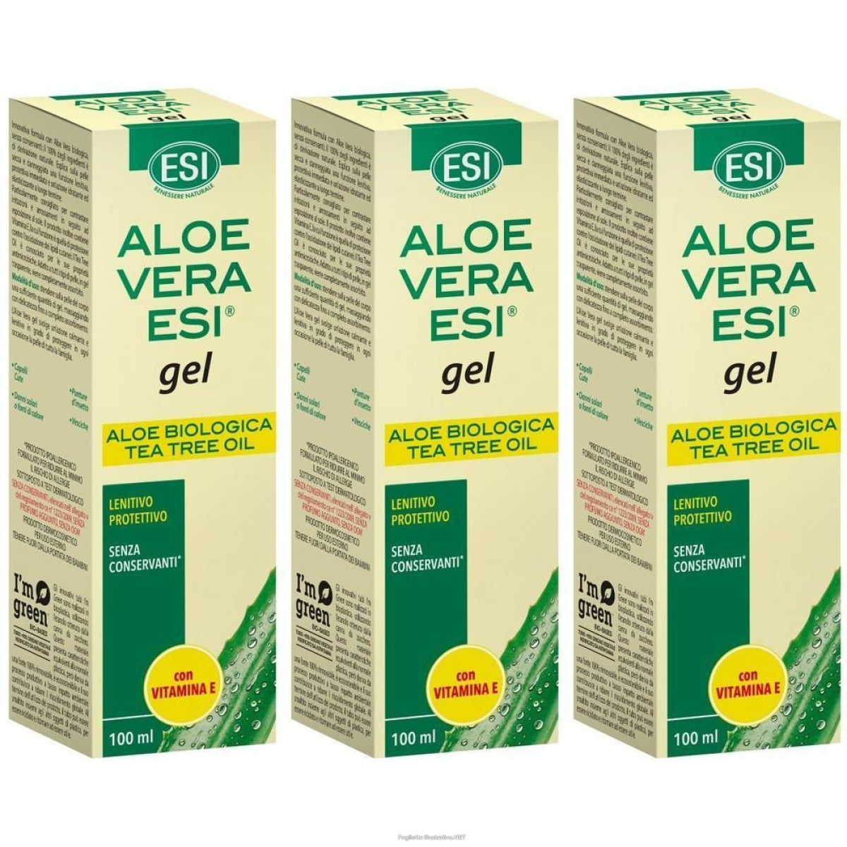 Acquista Online esi aloe vera gel tea tree con vitamina e 3x100 ml e Cerca l'offerta più bassa
