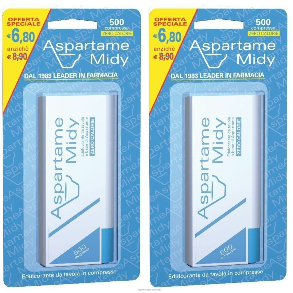 Acquista Online esi aspartame midy® set da 2 2x500 pz compresse e Cerca l'offerta più bassa