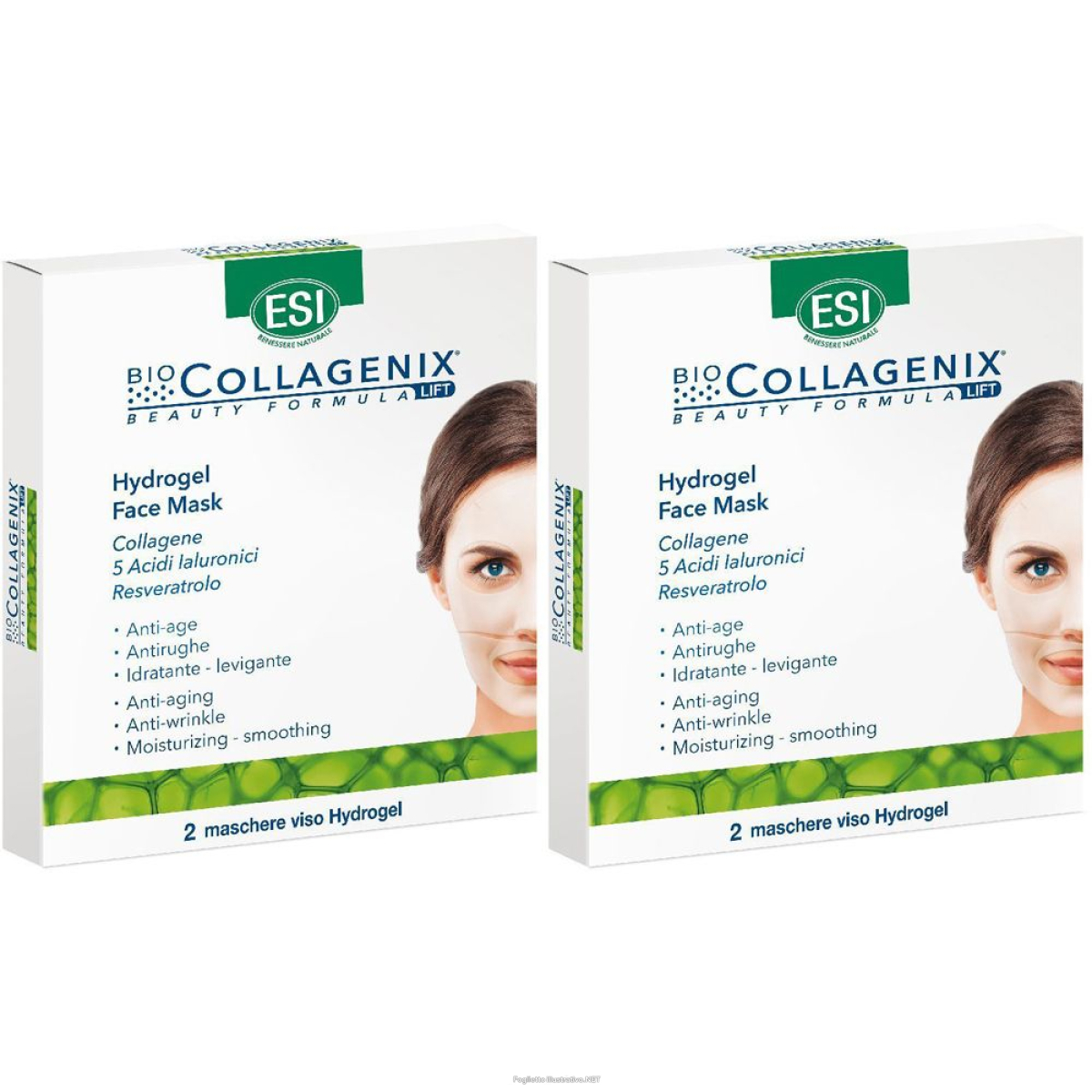 Acquista Online esi bio collagenix® hydrogel face mask set da 2 2x2 pz maschera viso e Cerca l'offerta più bassa